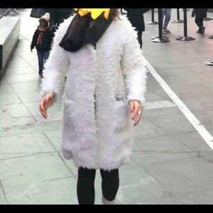 Minpink fluffy coat